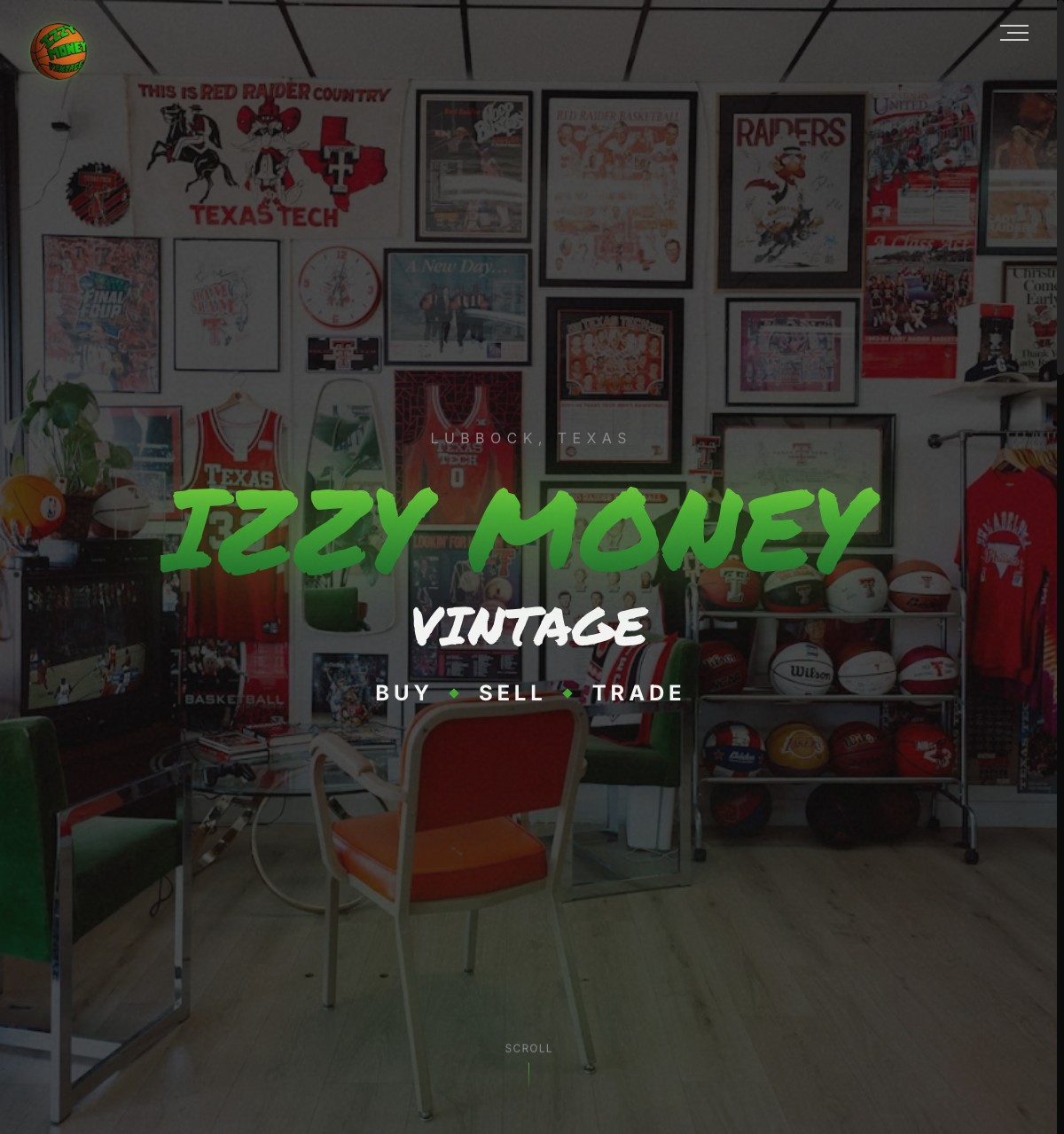 Izzy Money Vintage website