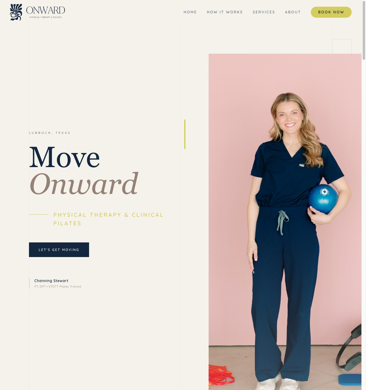 Onward Physical Therapy & Pilates website